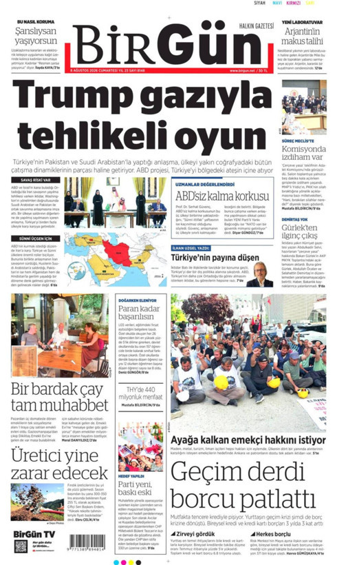 Gazete manşetleri 8 Ağustos Cumartesi - Resim: 15