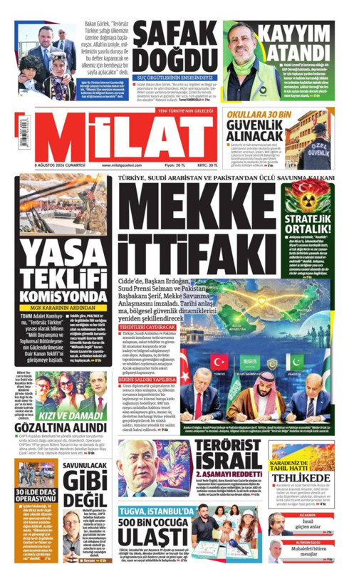 Gazete manşetleri 8 Ağustos Cumartesi - Resim: 10