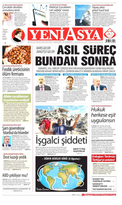 Gazete manşetleri 8 Ağustos Cumartesi - Resim: 16