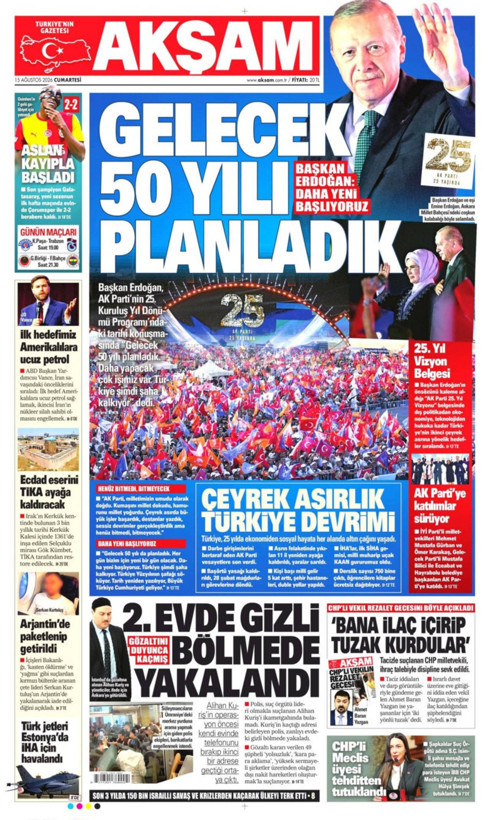 Gazete manşetleri 15 Ağustos Cumartesi - Resim: 9