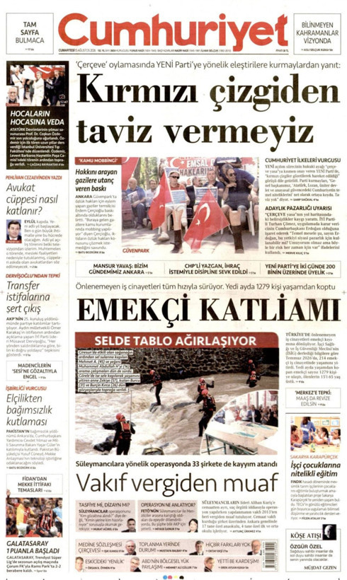 Gazete manşetleri 15 Ağustos Cumartesi - Resim: 5