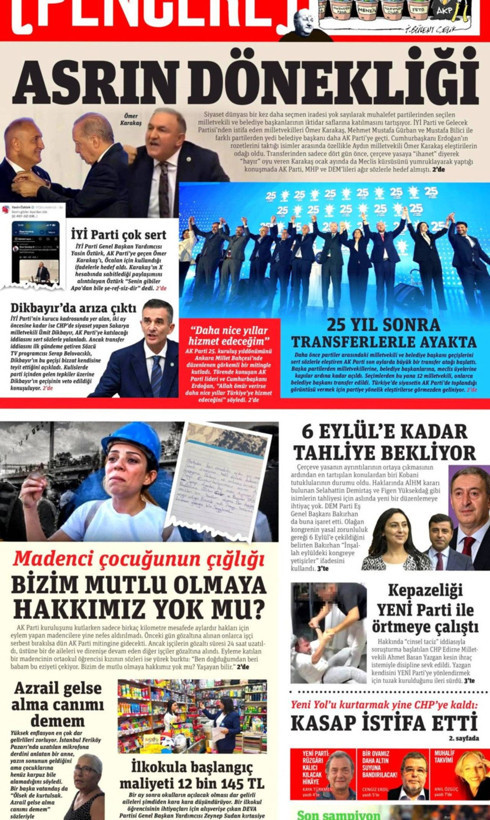 Gazete manşetleri 15 Ağustos Cumartesi - Resim: 24