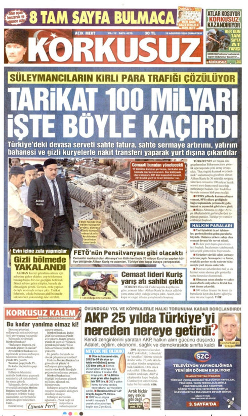 Gazete manşetleri 15 Ağustos Cumartesi - Resim: 15