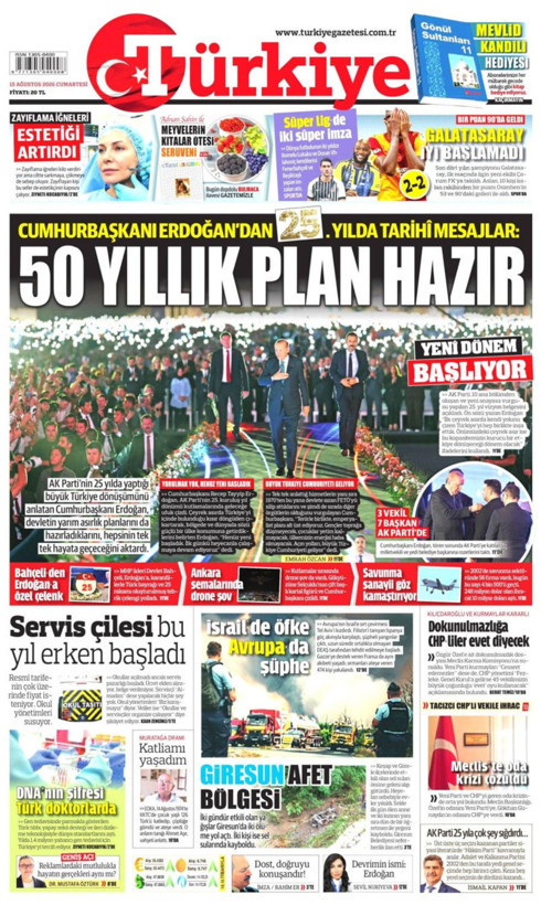 Gazete manşetleri 15 Ağustos Cumartesi - Resim: 8