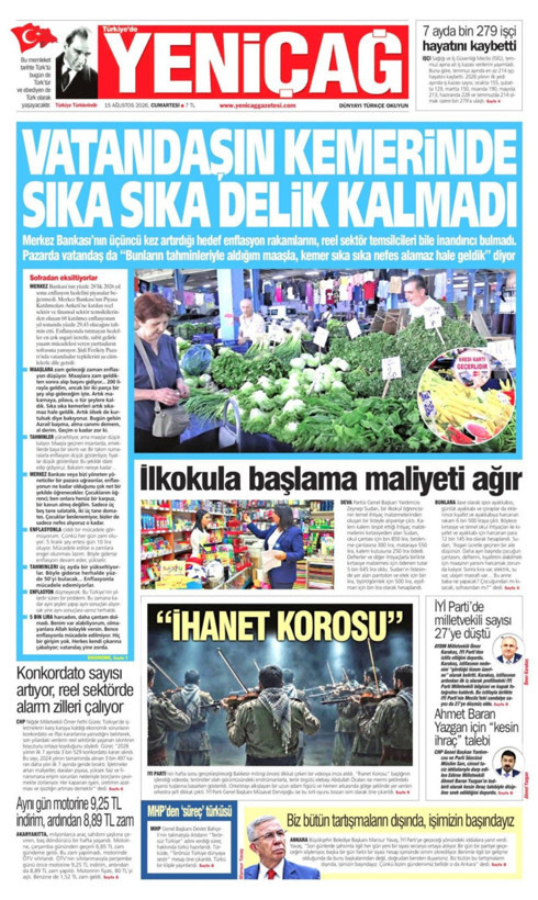 Gazete manşetleri 15 Ağustos Cumartesi - Resim: 11
