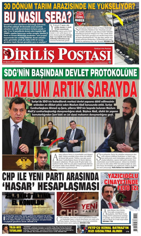 Gazete manşetleri 29 Ağustos Cumartesi - Resim: 14