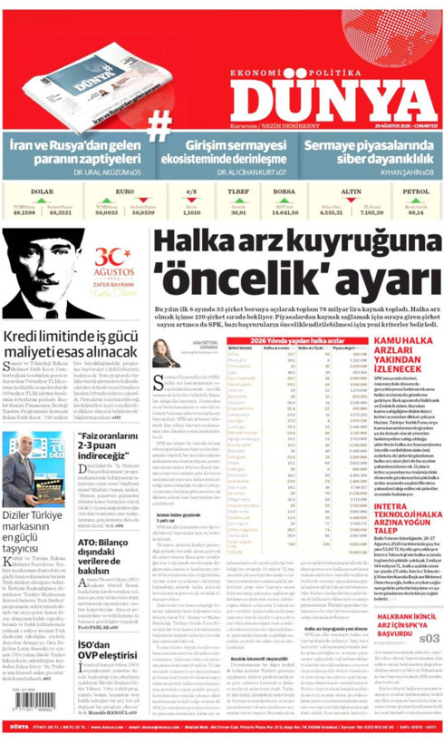 Gazete manşetleri 29 Ağustos Cumartesi - Resim: 11