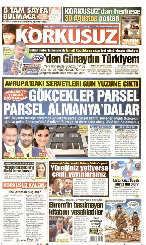 Gazete manşetleri 29 Ağustos Cumartesi - Resim: 17