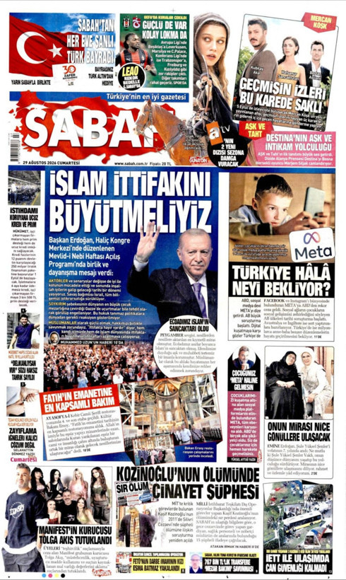 Gazete manşetleri 29 Ağustos Cumartesi - Resim: 2