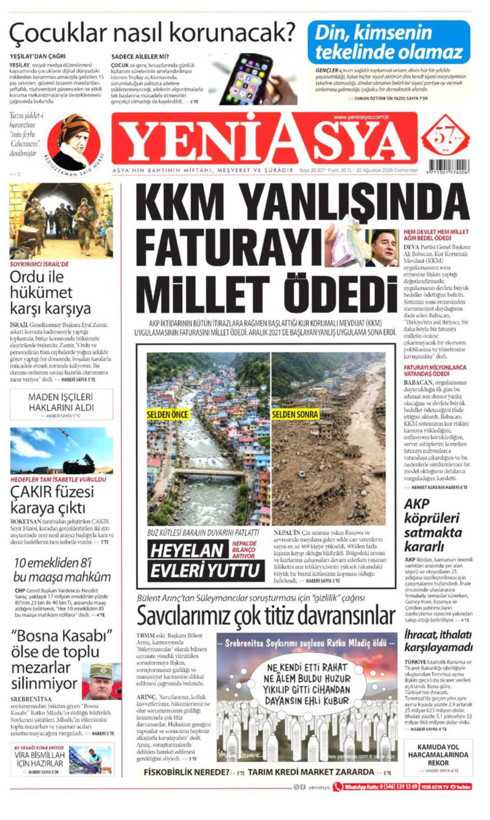 Gazete manşetleri 29 Ağustos Cumartesi - Resim: 20