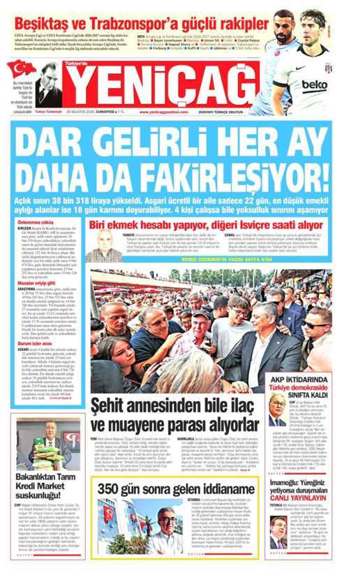 Gazete manşetleri 29 Ağustos Cumartesi - Resim: 13
