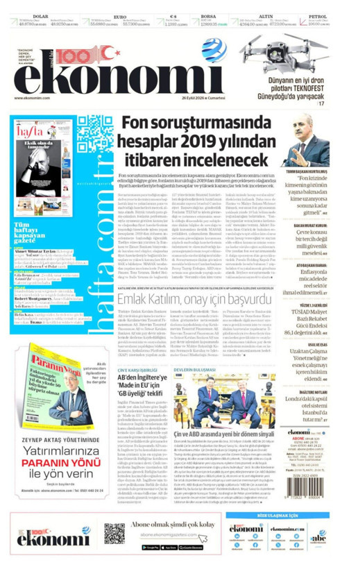 Gazete manşetleri 26 Eylül Cumartesi - Resim: 27