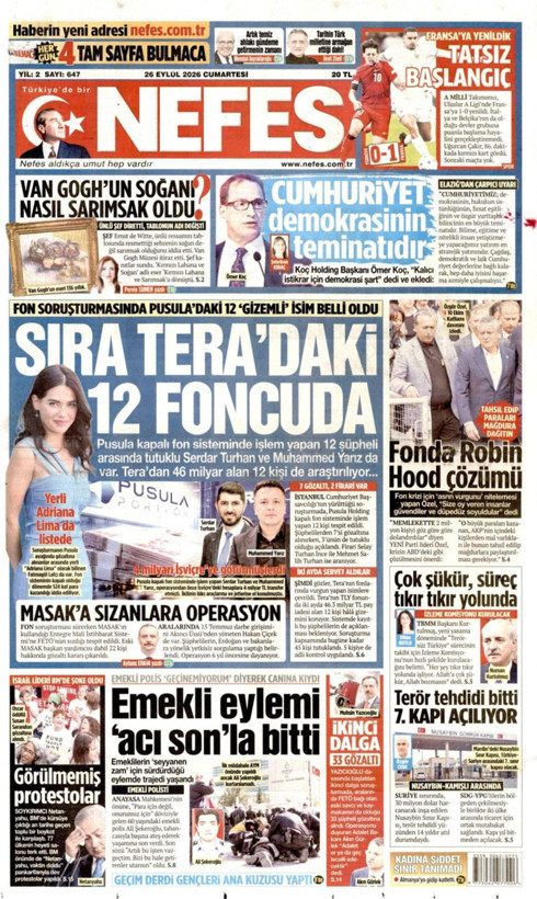 Gazete manşetleri 26 Eylül Cumartesi - Resim: 30