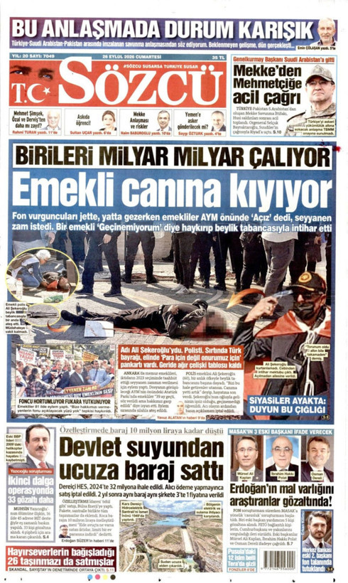 Gazete manşetleri 26 Eylül Cumartesi - Resim: 4