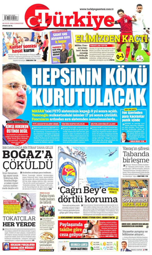 Gazete manşetleri 26 Eylül Cumartesi - Resim: 10