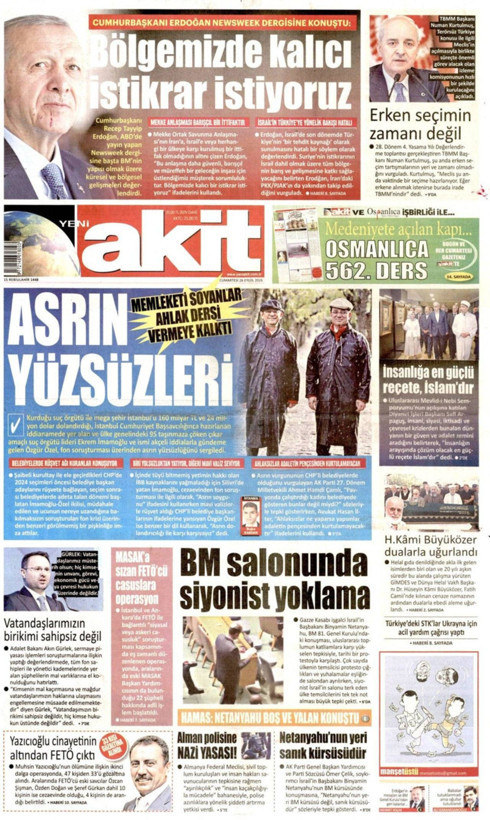 Gazete manşetleri 26 Eylül Cumartesi - Resim: 16