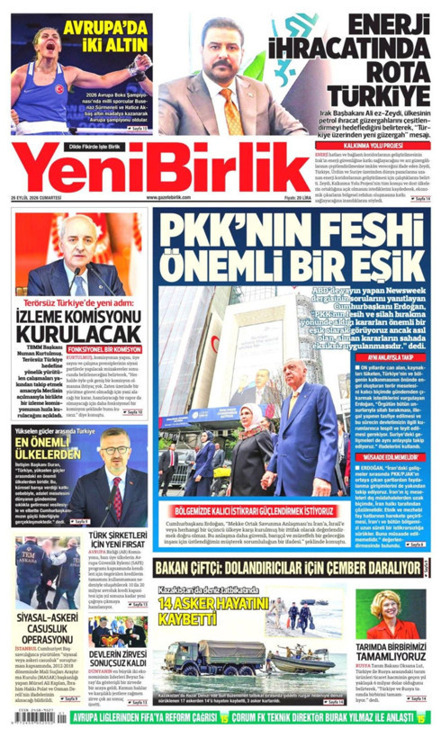 Gazete manşetleri 26 Eylül Cumartesi - Resim: 22