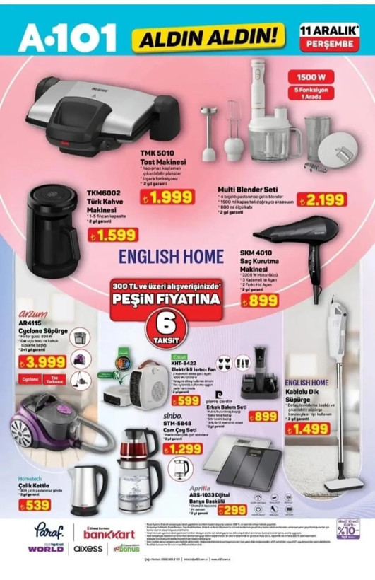 A101 11 Aralık aktüel ürünleri açıklandı: Arzum Cyclone Süpürge bu hafta satışta - Resim: 11