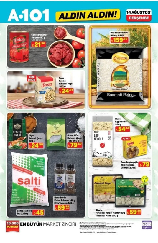 A101 market rafları dolup taşıyor! İşte A101 14 Ağustos perşembe aktüel ürünler kataloğu - Resim: 6
