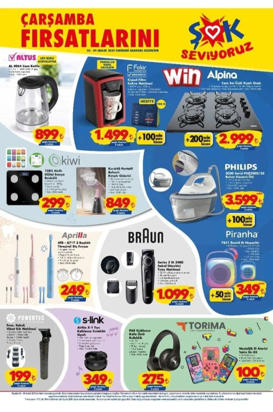 ŞOK'ta Tefal Dik Süpürge fırsatı ve dev indirimler başladı: 03-09 Aralık 2025 aktüel ürünler kataloğu belli oldu - Resim: 3