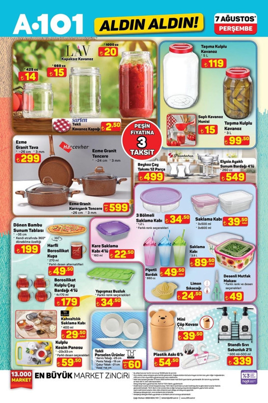 A101 yarın rafları boşaltacak! 7 Ağustos indirimli ürünler kataloğu yayınlandı - Resim: 4