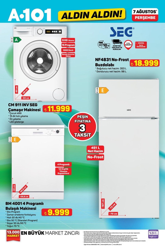 A101 yarın rafları boşaltacak! 7 Ağustos indirimli ürünler kataloğu yayınlandı - Resim: 11