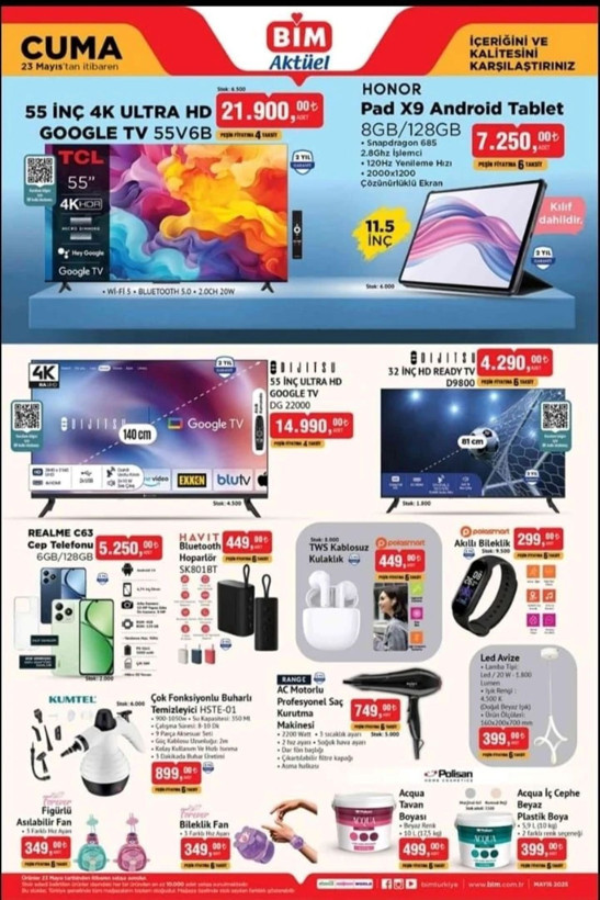 BİM müjdeyi duyurdu: Telefondan, spor aletlerine dev indirim! - Resim: 1