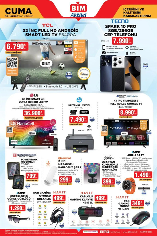 BİM raflarında teknoloji sürprizi: İşte indirimli ürünler kataloğu - Resim: 2