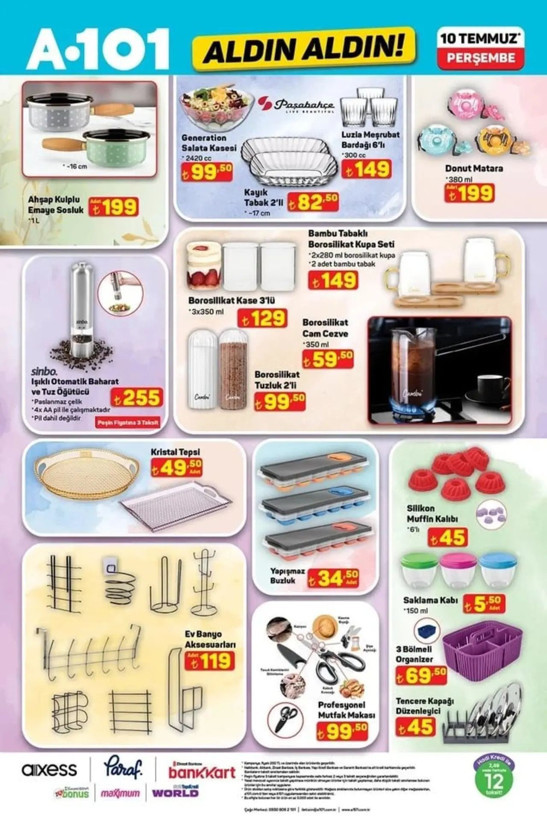 A101'de karavan satışı başladı! Aktüel katalogda yok yok, işte 10 Temmuz indirimli ürünler kataloğu - Resim: 8