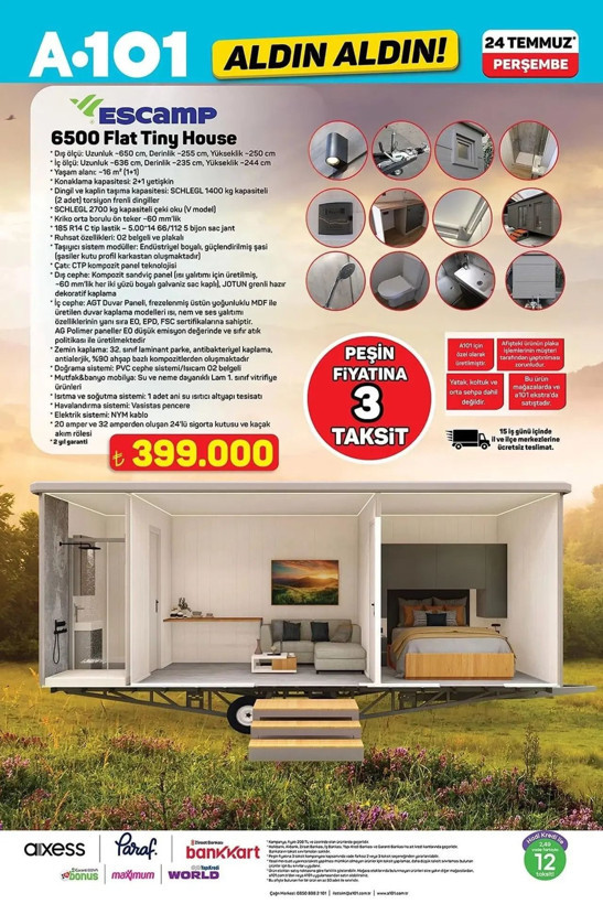 A101’e bugün kamp çadırı geldi! İşte 24 Temmuz aktüel ürünler kataloğu - Resim: 5