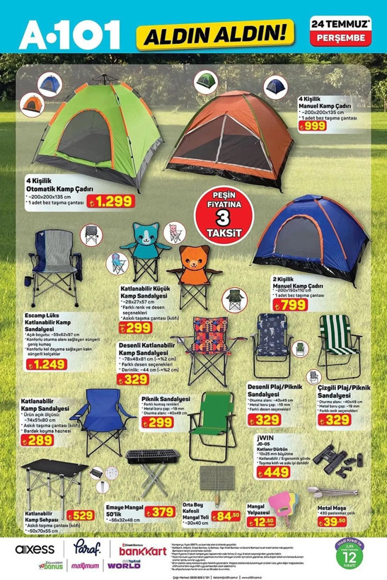 A101’e bugün kamp çadırı geldi! İşte 24 Temmuz aktüel ürünler kataloğu - Resim: 7