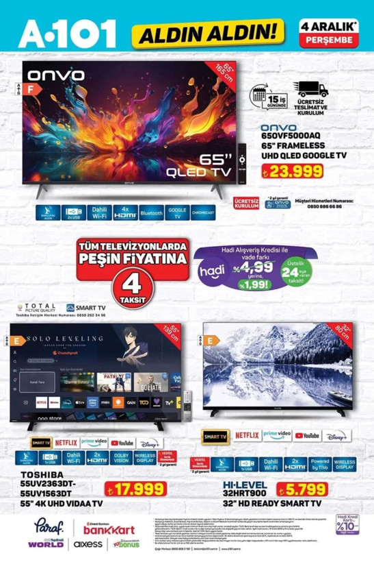 A101'de yılbaşı rüzgarı! İşte 4 Aralık 2025 aktüel ürünler kataloğu - Resim: 1