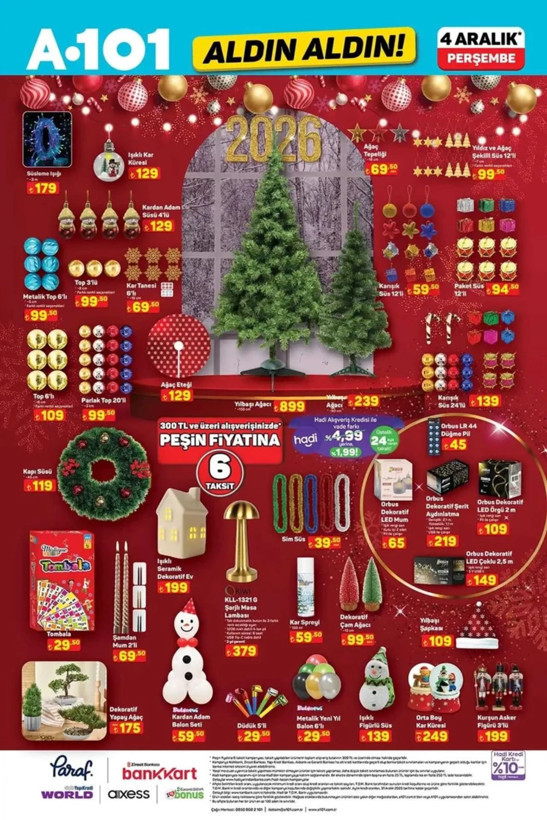 A101'de yılbaşı rüzgarı! İşte 4 Aralık 2025 aktüel ürünler kataloğu - Resim: 3
