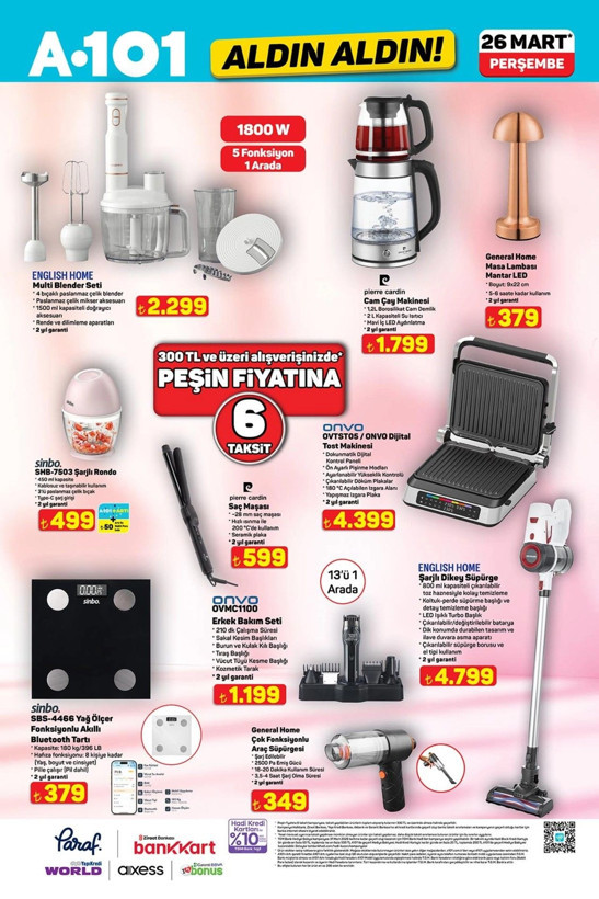 A101’de raflar altüst olacak! İşte 26 Mart'tan itibaren geçerli “Aldın Aldın” kataloğu - Resim: 7