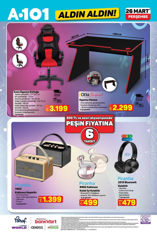 A101’de raflar altüst olacak! İşte 26 Mart'tan itibaren geçerli “Aldın Aldın” kataloğu - Resim: 5