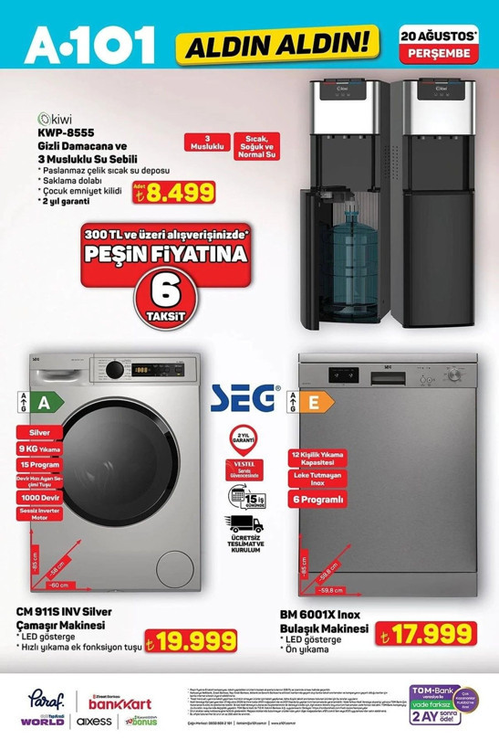 A101 20-26 Ağustos aktüel ürünler kataloğunda dikkat çeken fırsat! Çay makinesi geliyor - Resim: 5