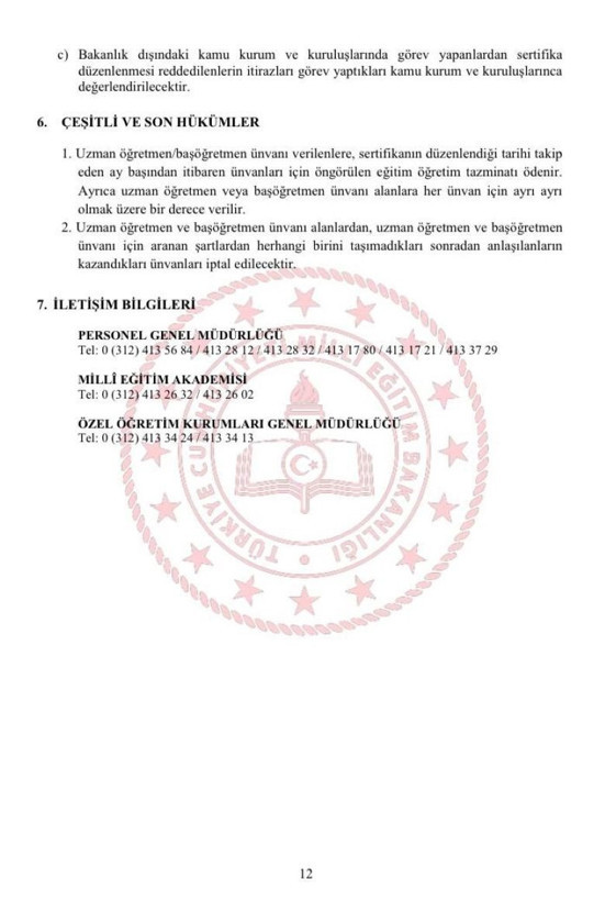 2025 Uzman öğretmenlik ve başöğretmenlik başvuruları ne zaman? MEB kılavuzu yayımlandı - Resim: 16