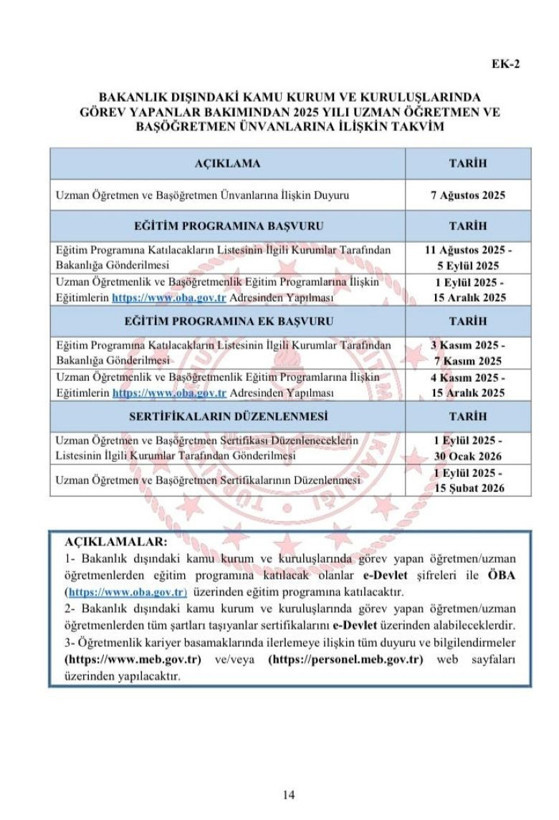 2025 Uzman öğretmenlik ve başöğretmenlik başvuruları ne zaman? MEB kılavuzu yayımlandı - Resim: 18