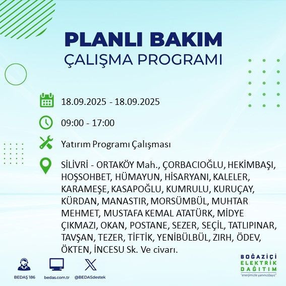 Yarın elektrik kesintisi saatler sürecek: 18 Eylül elektrik kesintileri - Resim: 2