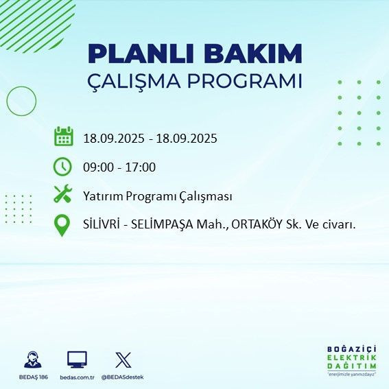 Yarın elektrik kesintisi saatler sürecek: 18 Eylül elektrik kesintileri - Resim: 3