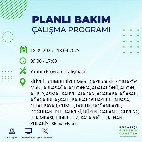 Yarın elektrik kesintisi saatler sürecek: 18 Eylül elektrik kesintileri - Resim: 7