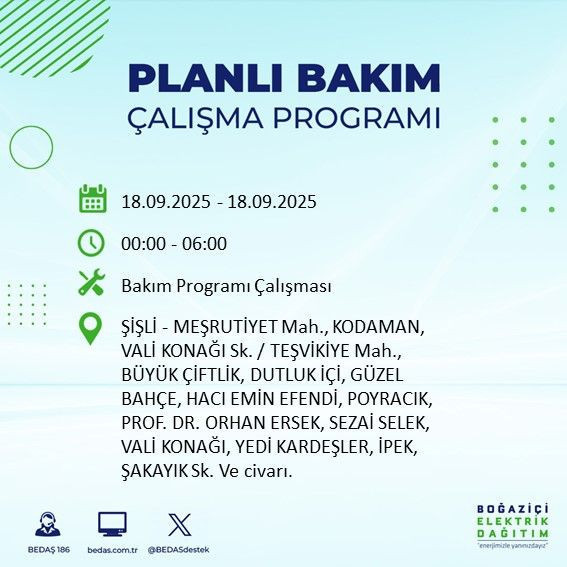Yarın elektrik kesintisi saatler sürecek: 18 Eylül elektrik kesintileri - Resim: 36