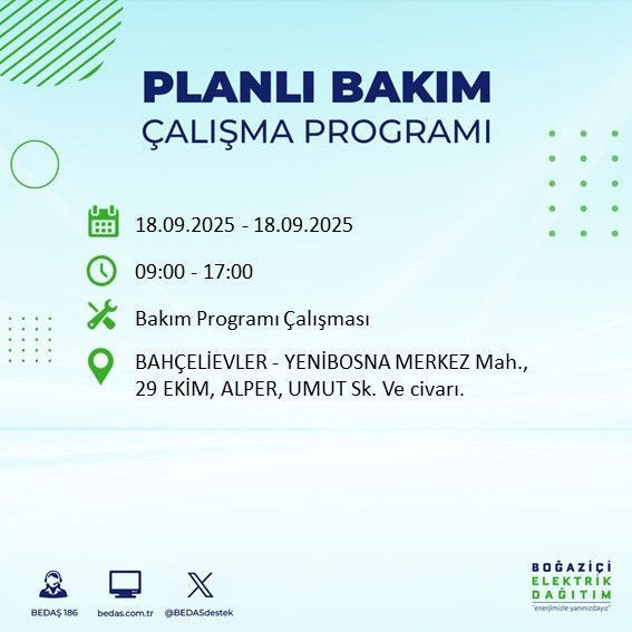 Yarın elektrik kesintisi saatler sürecek: 18 Eylül elektrik kesintileri - Resim: 42