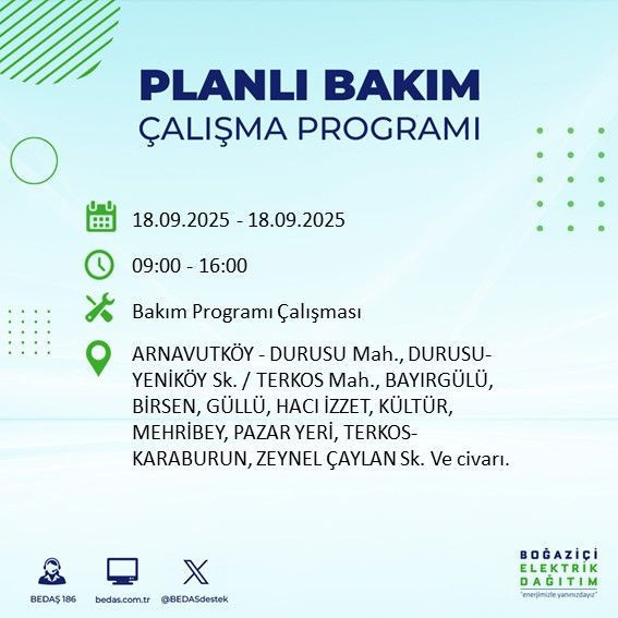 Yarın elektrik kesintisi saatler sürecek: 18 Eylül elektrik kesintileri - Resim: 44