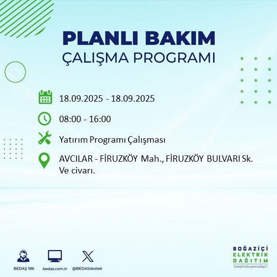 Yarın elektrik kesintisi saatler sürecek: 18 Eylül elektrik kesintileri - Resim: 45