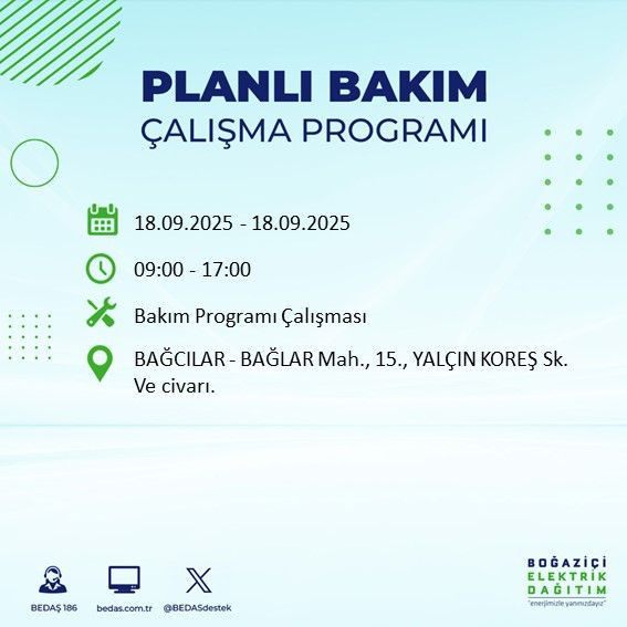 Yarın elektrik kesintisi saatler sürecek: 18 Eylül elektrik kesintileri - Resim: 50