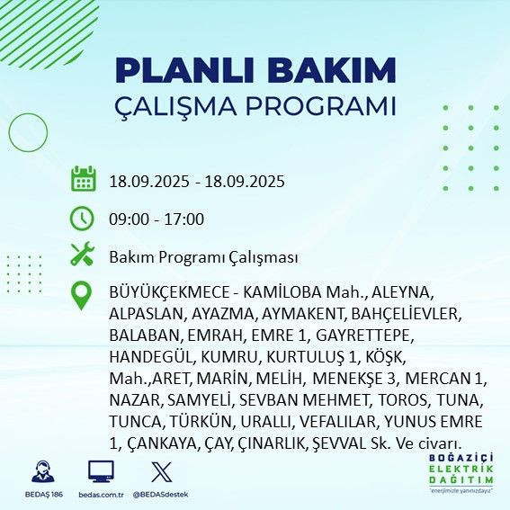Yarın elektrik kesintisi saatler sürecek: 18 Eylül elektrik kesintileri - Resim: 57