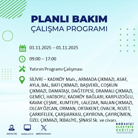 Uzun süreli elektrik kesintisi geliyor: 1 Kasım Cumartesi elektrik kesintileri - Resim: 7