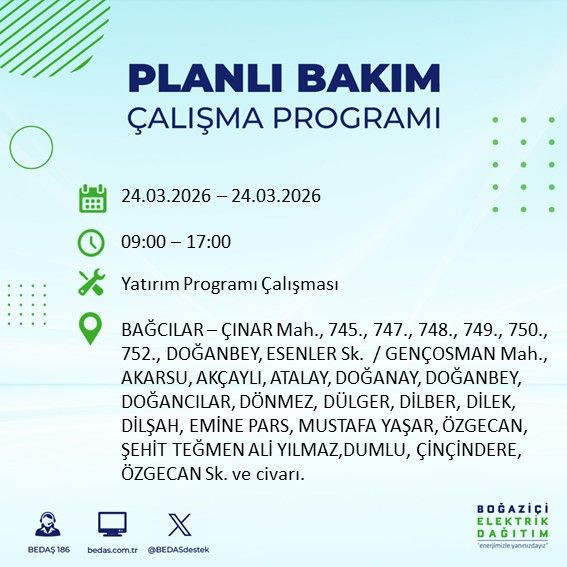 Yarın 9’dan itibaren elektrikler olmayacak: Kesinti listesi açıklandı - Resim: 2