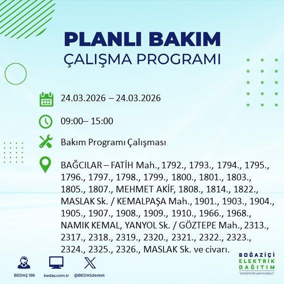 Yarın 9’dan itibaren elektrikler olmayacak: Kesinti listesi açıklandı - Resim: 14